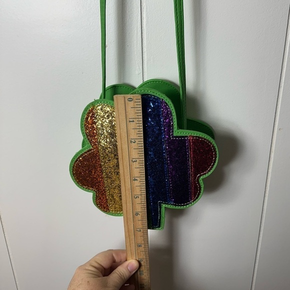 Cat & Jack Small Clover Rainbow Crossbody Purse - Picture 4 of 8